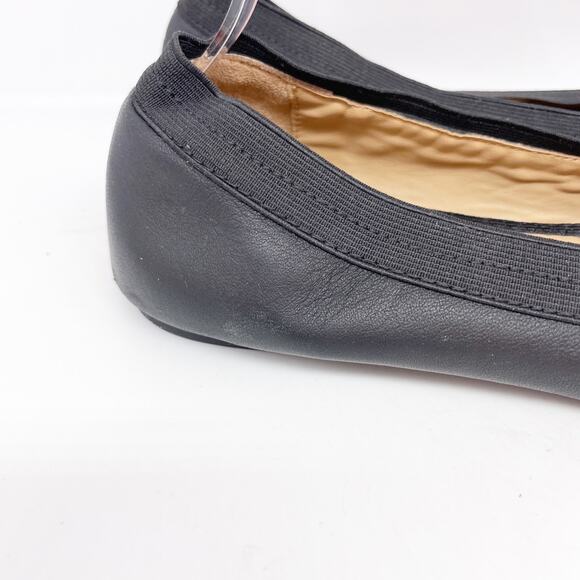 Me Too Women's Black Leather Reign Flat Nappa Size 8.5M - Picture 12 of 15